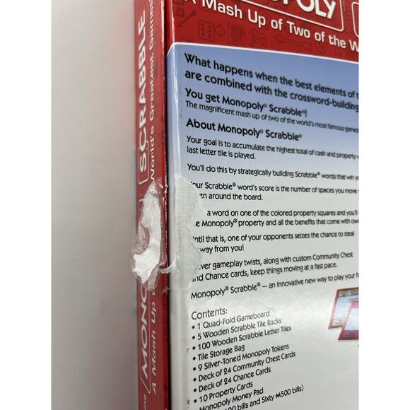 Monopoly Scrabble Board Game Play in UNDER ONE HOUR Game Night Kids & Adults New - Picture 5 of 6